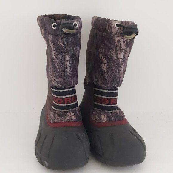 SOREL | Youth Boys Cub Winter Snow Boots Grey Black Size 2 - Picture 2 of 11